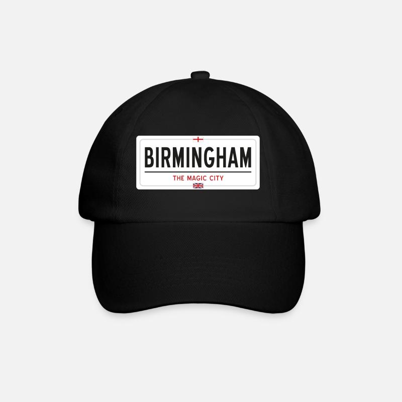 Birmingham place name sign - Baseball Cap - black/black