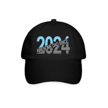 Toller Papa seit 2024 - Baseballkappe - Schwarz/Schwarz - Vorne