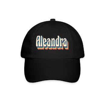 Aleandra t-shirt rétro vintage t-shirt cadeau - Casquette classique - noir/noir - Devant