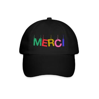 MERCI. MAÎTRESSE. MAÎTRE. MERCI MAÎTRESSE - Casquette classique - noir/noir - Devant