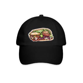 Döner - Baseballkappe - Schwarz/Schwarz - Vorne