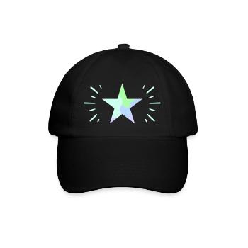Étoile brillante pastel - ApriNoeScor - Casquette classique - noir/noir - Devant
