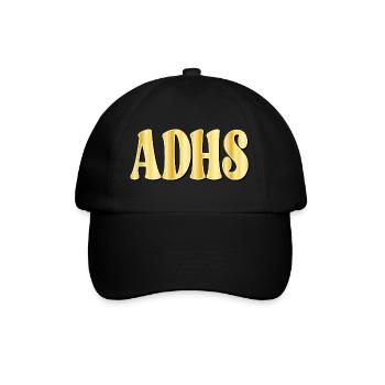 Déficit de l’attention TDAH - Casquette classique - noir/noir - Devant