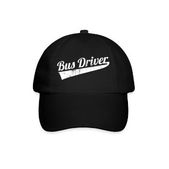 Busfahrer - Baseballkappe - Schwarz/Schwarz - Vorne