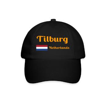 Tilburg, Netherlands- Stylish prints - Baseball Cap - black/black - Front
