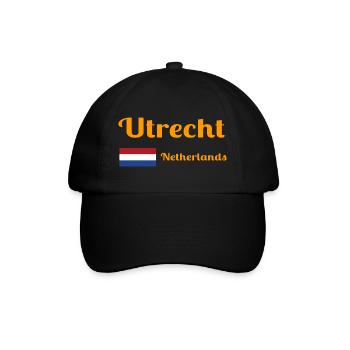 Utrecht, Netherlands- Stylish prints - Baseball Cap - black/black - Front