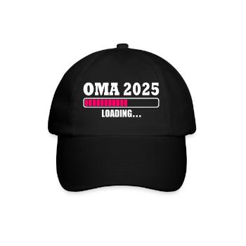Oma 2025 - Baseballkappe - Schwarz/Schwarz - Vorne