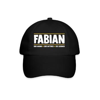 Fabian - Baseball Cap - black/black - Front