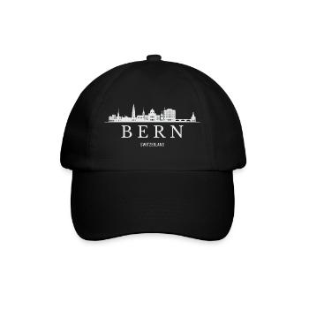 Bern skyline, Bern Switzerland - Baseball Cap - black/black - Front