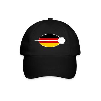 Fléchettes Allemagne, Fléchettes sur le drapeau de l’Allemagne - Casquette classique - noir/noir - Devant