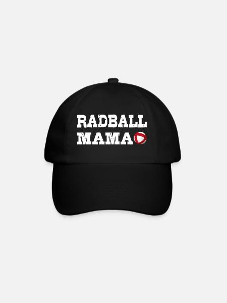 Radball, Radballer, Hallenradsport, Mama,  - Baseballkappe - Schwarz/Schwarz