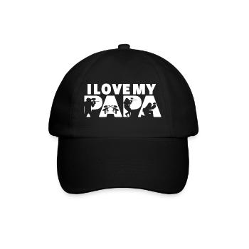 Eat Sleep Paintball Repeat Funny Hobby - Baseball Cap - black/black - Front