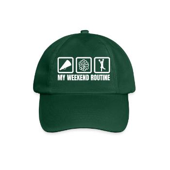 Ma routine du week-end - Casquette classique - vert bouteille - Devant