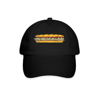pain sandwich petit grille-pain fruehstueck25 - Casquette classique - noir/noir - Devant