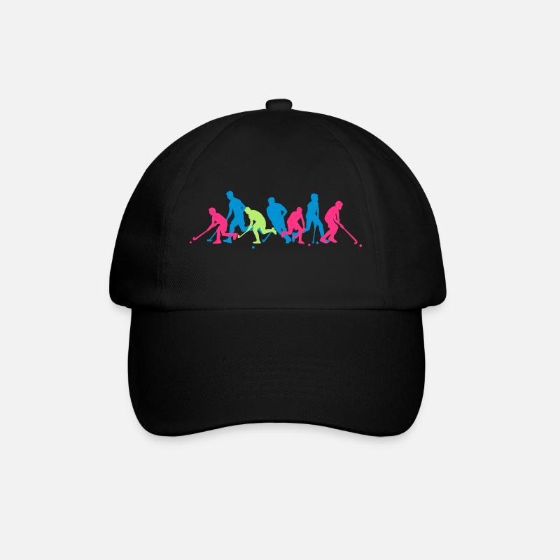 Hockeyspieler Crew - Baseballkappe - Schwarz/Schwarz