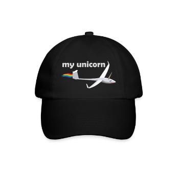 planeurs licorne glisse cadeau licorne - Casquette classique - noir/noir - Devant