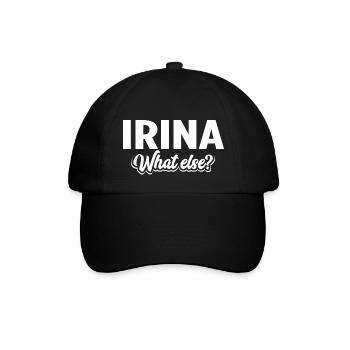 IRINA - we - Baseballkappe - Schwarz/Schwarz - Vorne