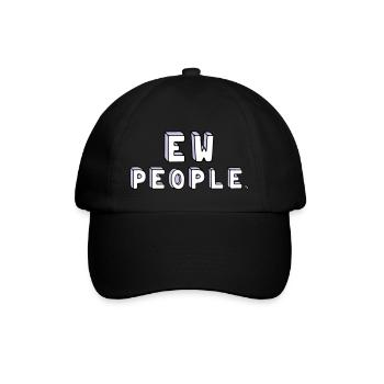 People are stupid. - Baseball Cap - black/black - Front
