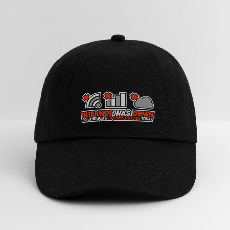 Internet Was Down - Offline Programmierer Computer Baseballkappe