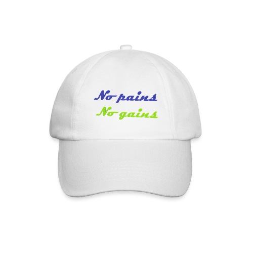 No pains no gains Saying with 3D effect - Baseball Cap
