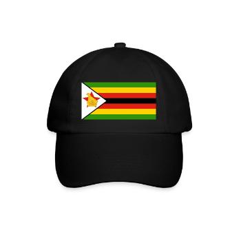Simbabwe - Baseballkappe - Schwarz/Schwarz - Vorne