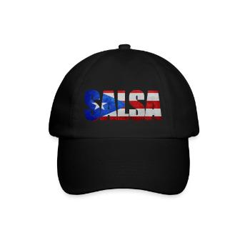 # Salsa Puerto Rico - Baseballkappe - Schwarz/Schwarz - Vorne