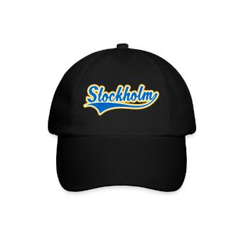 Stockholm Swoosh - Casquette classique - noir/noir - Devant