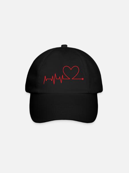ÉLECTROCARDIOGRAMME - Casquette classique - noir/noir
