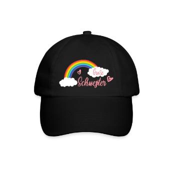 Große Schwester - Baseballkappe - Schwarz/Schwarz - Vorne