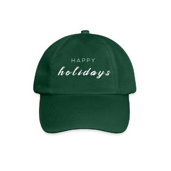 Happy Holidays - Baseball Cap - bottle green - Front