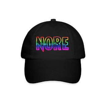 nore rs regenboren - Casquette classique - noir/noir - Devant