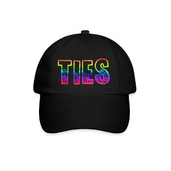 ties rs rainbow - Baseball Cap - black/black - Front