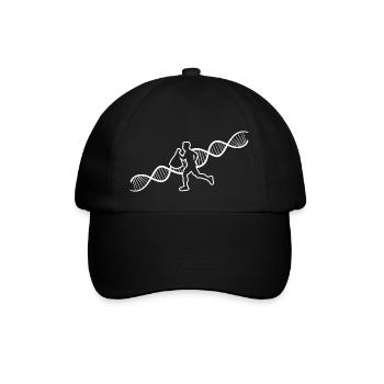Plogging Geschenk Ploggen Müll sammeln Jogging - Baseballkappe - Schwarz/Schwarz - Vorne
