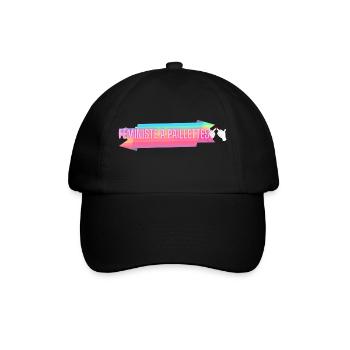 feministe a paillettes - Casquette classique - noir/noir - Devant