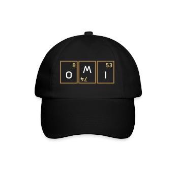 Omi (Sauerstoff, Wolfram verdreht, Iod) - Baseballkappe - Schwarz/Schwarz - Vorne