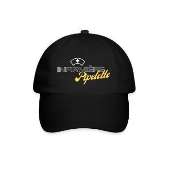 Infirmière Pipelette - Casquette classique - noir/noir - Devant