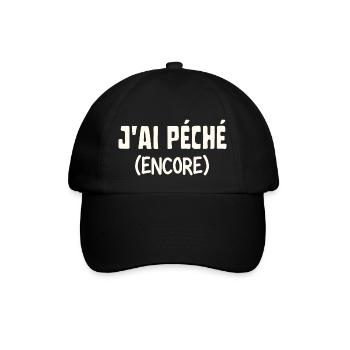 J'ai péché encore - Casquette classique - noir/noir - Devant