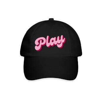 spielen - Baseballkappe - Schwarz/Schwarz - Vorne