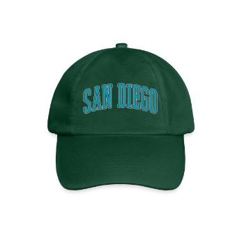 San Diego Block Font Collection - Baseball Cap - bottle green - Front