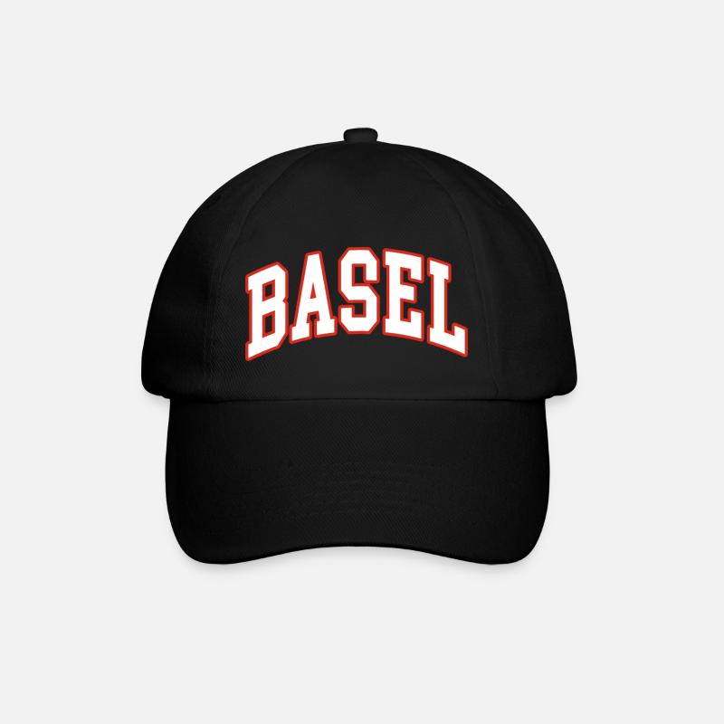 Basel - Baseballkappe - Schwarz/Schwarz