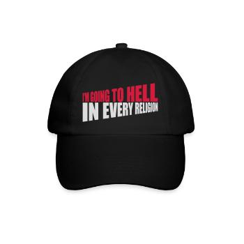 in going to hell - Baseball Cap - black/black - Front