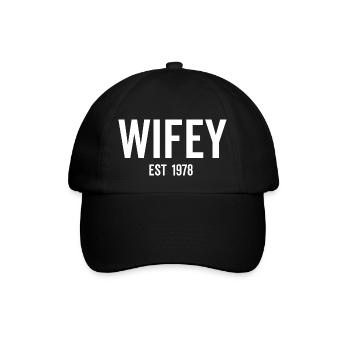Wifey Est 1978 - Baseballkappe - Schwarz/Schwarz - Vorne