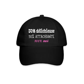 Delichieuse et attachiante - Casquette classique - noir/noir - Devant