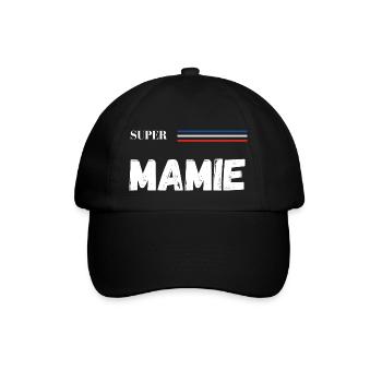 super mamie - t-shirt assorti - Casquette classique - noir/noir - Devant