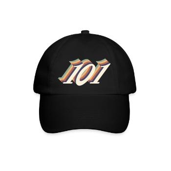 Jahrgang zum 101-jährigen Jubiläum - Baseballkappe - Schwarz/Schwarz - Vorne