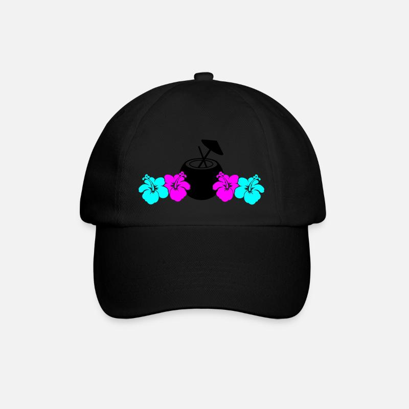 Hibiscus Kokus - Casquette classique - noir/noir