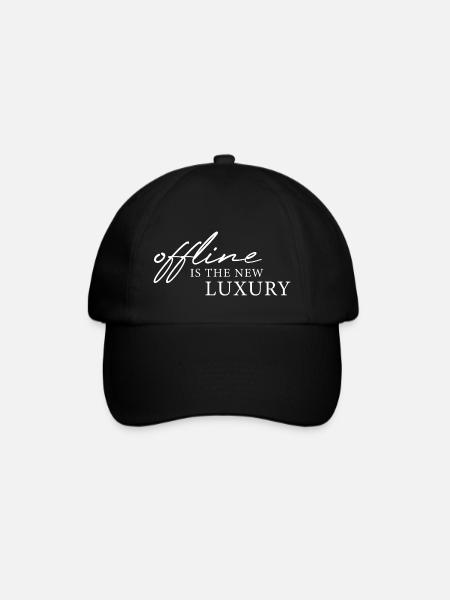 Offline est le nouveau luxe - Casquette classique - noir/noir