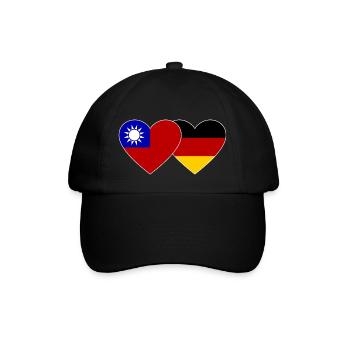 Taïwan Allemagne Flag Heart - Casquette classique - noir/noir - Devant