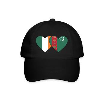 Irlande Turkménistan Flag Heart - Casquette classique - noir/noir - Devant