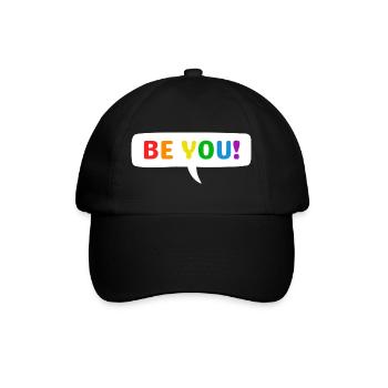 BE YOU Rainbow Pride - Baseball Cap - black/black - Front